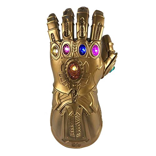 Infinity Gauntlet, Guantes Thanos para niños, guantelete infinito con luz LED, accesorios para fiesta de cosplay