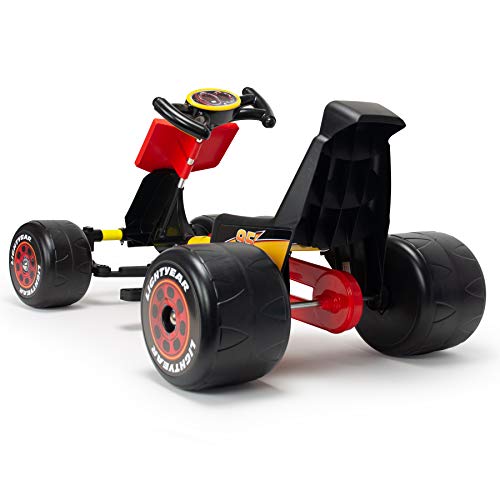 INJUSA- Go-Kart Special Cars Piñón Fijo Disney Rayo Mcqueen Infantil, Color Negro (4155)