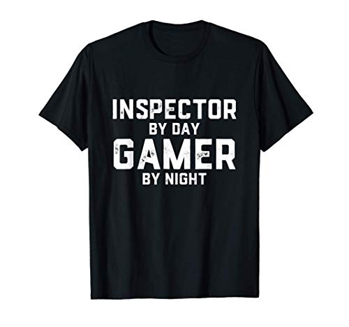 Inspector By Day Gamer By Night - Inspector Costume Camiseta