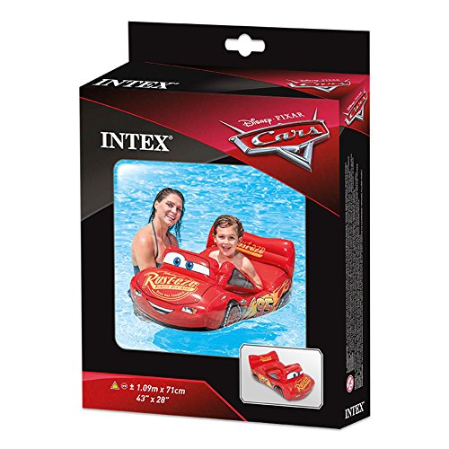 Intex 58392NP - Barco infantil hinchable Pool Cruiser licencia Cars 71 x 109 cm