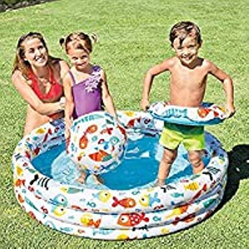 Intex 59469NP - Piscina, flotador y pelota de 51 cm, 132 x 28 cm, 248 litros