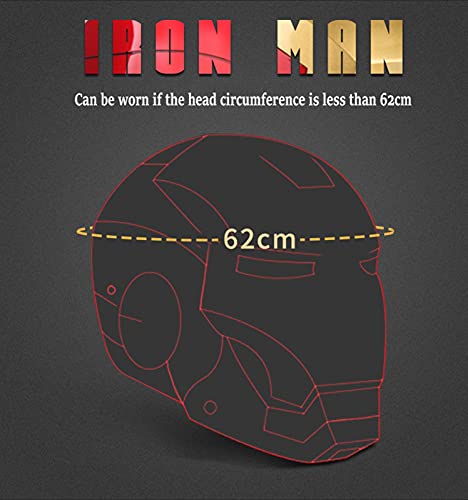 Iron Man 1: 1MK7 Máscara de Casco de Control por Voz/Apertura/Cierre Manual/Casco de Control Remoto-Tamaño Real