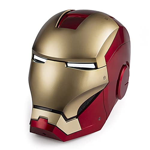 Iron Man 1: 1MK7 Máscara de Casco de Control por Voz/Apertura/Cierre Manual/Casco de Control Remoto-Tamaño Real