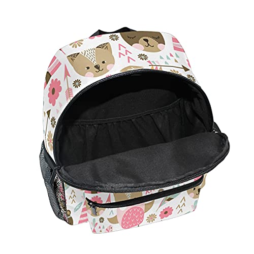 ISAOA - Mochila para niñas, diseño de animales rosas, mochila para guardería, preescolar, para pañales, minimochila con correa para el pecho