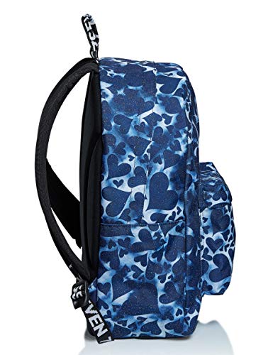 ISchoolPack Seven, Dyed Hearts, Azul, con Power Bank Integrado. Escuela y Tiempo Libre