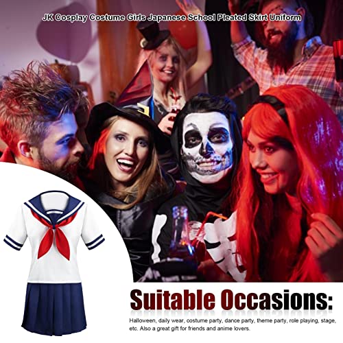 Ishine JK Uniforme traje escolar, traje de marinero, disfraz de anime Sailor Moon, disfraz de Halloween para mujeres y niñas