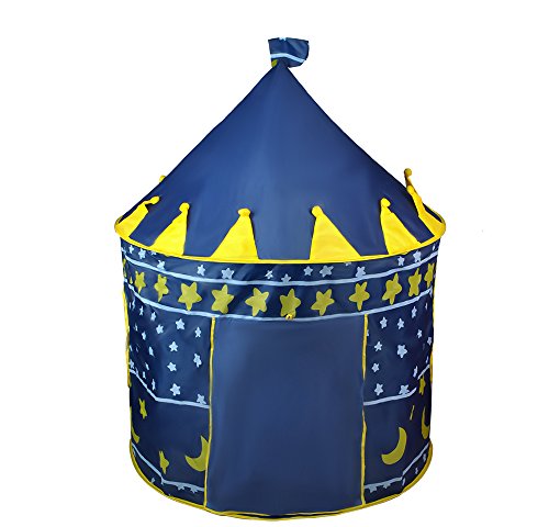 ISO TRADE Carpa para niños - Castillo / Palacio para casa y jardín - Azul #1163