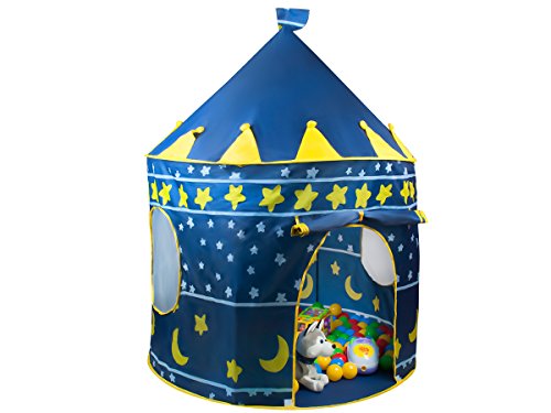 ISO TRADE Carpa para niños - Castillo / Palacio para casa y jardín - Azul #1163