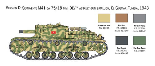 Italeri 15768 Italian Tanks – Semivientos M13/40 – M14/41 – M40 – M41, Escala 1:56