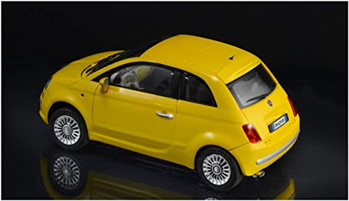 Italeri 3647S-Maqueta, escala 1:24, Fiat 500" (2007), maqueta de construcción, modelismo, manualidades, hobby, pegar, plástico, color plateado (3647S)