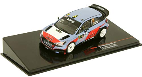 Ixo Hyundai NG i20 WRC #11 A Mikkelsen, T. Neuville 2nd Monza Rally 2017 1:43