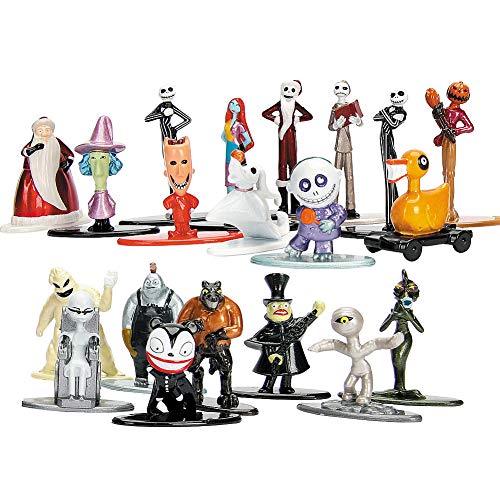 Jada- Nano MetalsFig Pack 20 figuras Pesadilla Antes de Navidad, Multicolor (0801310301227) , color/modelo surtido