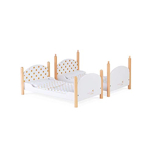 Janod - Candy Chic - Literas de Madera para Muñecas de Hasta 42 Cm - 6 Accesorios - Accesorios para Muñecas - A partir de 3 Años, J05887