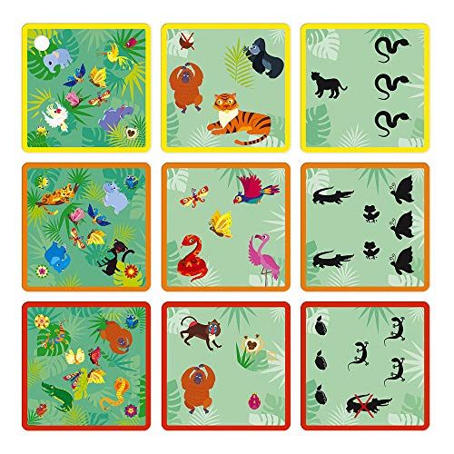 Janod - Jungle Pictures - Juego de Mesa Infantil - Juego de Educación Lúdico Educativo - Certificado FSC - A partir de 5 Años , J02642