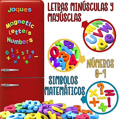 Jaques de Londres. Letras y números magnéticos. Imanes de Nevera para niños. Juguetes educativos niños de 12 a 13 años Desde 1795.