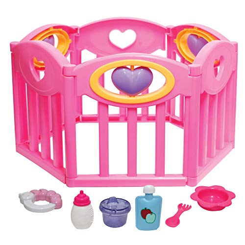 JC TOYS- Accessories Trona para muñecos, Color Rosa (25540)