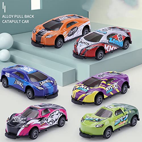 JGHJ Jumping Stunt Car, Christmas Stunt Toy Car, Stunt Toy Car, Mini Car Models Pull Back Catapult Vehicles for Teens (16 pcs)