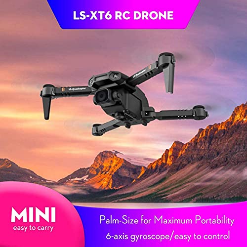 JHGF RC Drone Mini Drone 6-Axis Gyro 3D Flip Modo sin Cabeza Mantener la altitud 12 Minutos Tiempo de Vuelo RC Qudcopter para niños Adultos, 4k (1080p)