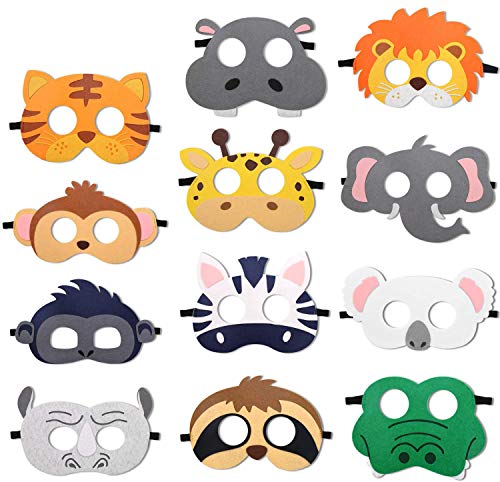 Jiahuade Animal Masks,Cumpleaños Patrulla Canina,Cuerda Elástica Máscaras,Máscaras de Animales para Niños,Máscaras de Fiesta,Máscaras para Niños