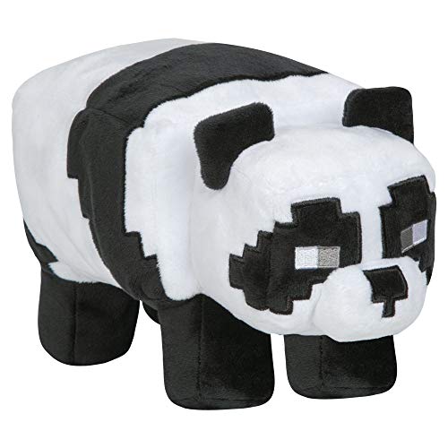 Jinx Minecraft Adventure Panda 9293 - Peluche (26 cm), Color Blanco y Negro