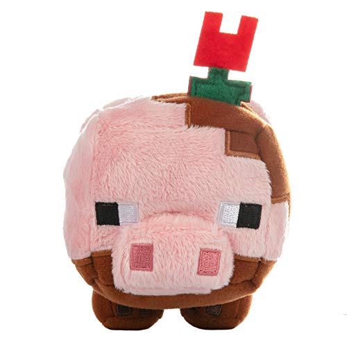 JINX Minecraft Earth Happy Explorer Muddy Pig Peluche de Peluche, Rosa, 4.5 Pulgadas de Alto, 12906