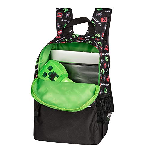 JINX - Mochila Minecraft 17 Creepy Things, color verde