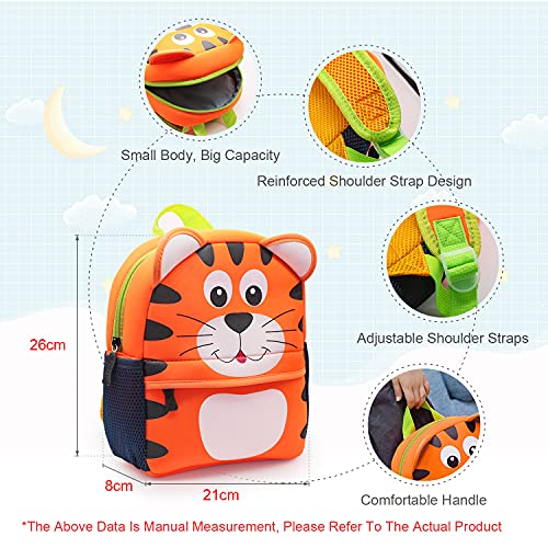 JINYJIA Mochila para Niños, Animales Bolsa Preescolar Mochila, Escuela Mochilas Infantiles, Dibujo de Animal Lindo, para Niñas & Niños de 2-5 Años (Búho)