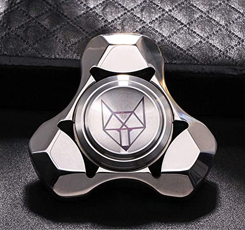 JIUFACAI Tri Metal Spinner Fidget Toy, rodamiento de cerámica para diseño de Niebla Plateada 4~6 Minutos Fidgets Spinners, 1.5 '' Prime Hands Finger Play Stress Free Hand Cool