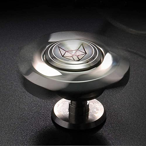 JIUFACAI Tri Metal Spinner Fidget Toy, rodamiento de cerámica para diseño de Niebla Plateada 4~6 Minutos Fidgets Spinners, 1.5 '' Prime Hands Finger Play Stress Free Hand Cool