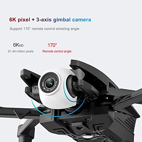 JJDSN Drones S137 con cámara para Adultos 6K, 70 Minutos de Tiempo de Vuelo, Drones GPS FPV Plegables para Principiantes con Video en Vivo, Sígueme, Regreso automático a casa, Vuelo Envolvente