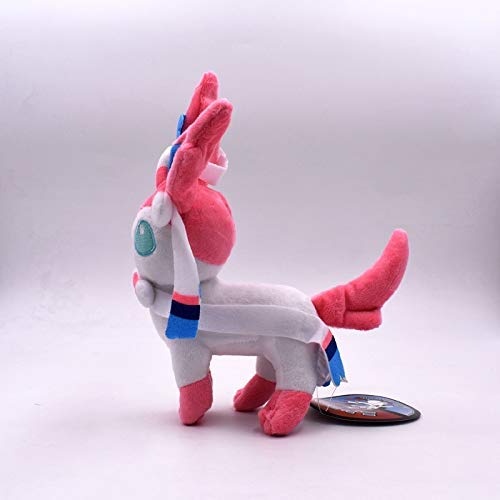 JMHomeDecor Juguetes De Peluche 24Cm Sylveon Doll Peluche De Juguete Muñeco De Peluche Juguetes De Peluche Animales Blandos Muñecas