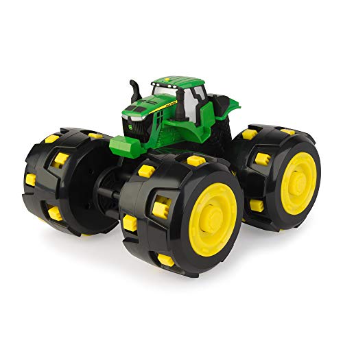 John Deere Tractor de Juguete Monster Treads Spike Räder, Multicolor (Tomy 46712)