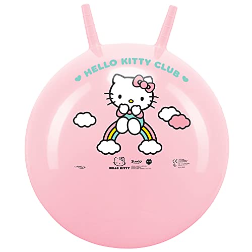 John- Hello Kitty - Pelota saltadora para niña, Color Rosa (59523)