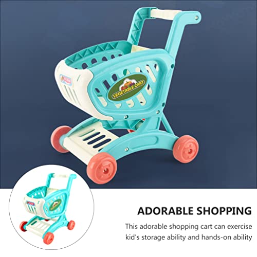 jojofuny Juguete Carrito de La Compra Mini Supermercado Handcart Toy Shopping Toy Toy For Boys Girls Pretend Play Cocina Accesorios