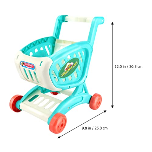 jojofuny Juguete Carrito de La Compra Mini Supermercado Handcart Toy Shopping Toy Toy For Boys Girls Pretend Play Cocina Accesorios