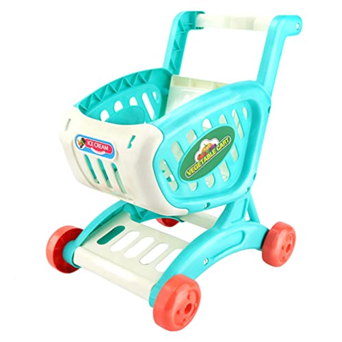 jojofuny Juguete Carrito de La Compra Mini Supermercado Handcart Toy Shopping Toy Toy For Boys Girls Pretend Play Cocina Accesorios