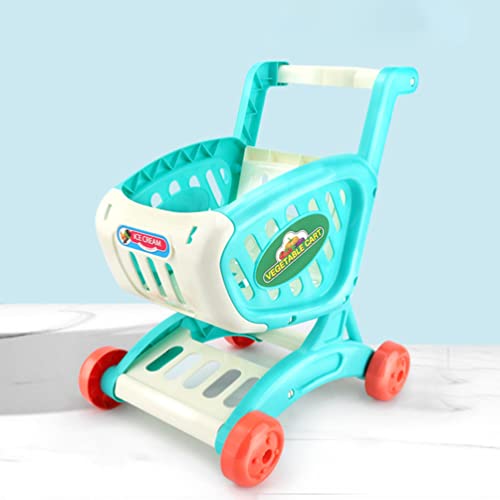 jojofuny Juguete Carrito de La Compra Mini Supermercado Handcart Toy Shopping Toy Toy For Boys Girls Pretend Play Cocina Accesorios