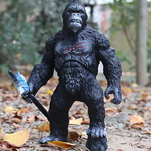 JOKFEICE Figuras de Animales realistas de plástico King Kong Gorilla Animal Action Model Science Project Aprendizaje Juguetes educativos Regalo de cumpleaños decoración de Pastel para niños pequeños