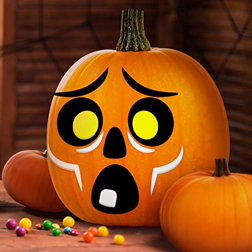 JOYIN 15 paquetes de pegatinas de espuma para decorar calabaza, en 15 diseños, suministros para fiestas de Halloween, truco o regalo