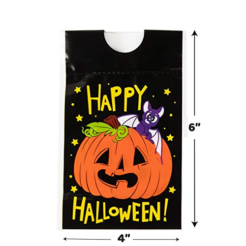 JOYIN 60 Pcs Bolsas para Dulces Golosinas de Halloween con Cordón, para Regalos de Fiesta de Halloween Truco o Trato