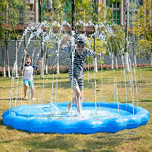 JOYIN Aspersor de Juego, Juguetes Acuáticos al Aire Libre(1,7m) para el Aprendizaje con Animales y Alfabeto – de la A a la Z para Bebés y Niños