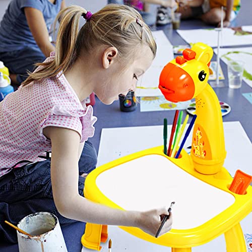 Joyivike Proyectores para Dibujar Infantil, Mesa De Proyector De Dibujo para Niños - Smart Sketcher Proyector, Juego De Dibujo para Proyector De Mesa para Niño, Juguetes De Educación Temprana