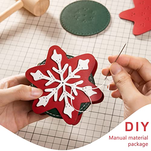 JTLB Manualidades navideñas para niños, Kit de Costura navideño para Principiantes Taller de Fieltro Manualidades DIY Familia niños