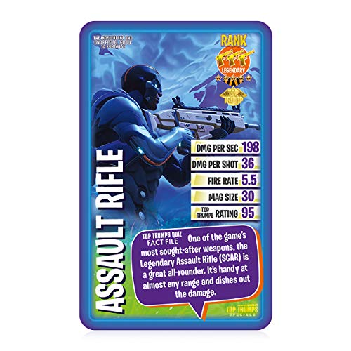 Juego de Cartas Especiales de la guía Independiente y no Oficial de Fortnite Top Trumps