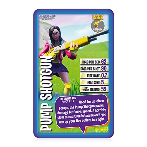 Juego de Cartas Especiales de la guía Independiente y no Oficial de Fortnite Top Trumps