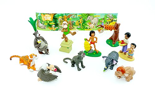 Juego de figuras de Rübezahl y cocinero "El libro de la selva" y un prospecto (idioma español no garantizado).