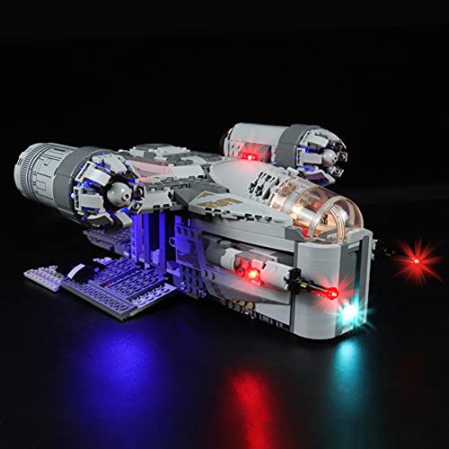 Juego de iluminación LED compatible con Lego 75292 Star Wars El mandaloriano (no incluye el modelo Lego) – Versión de mando a distancia.