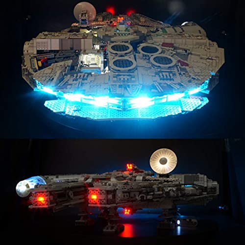 Juego de iluminación para Lego Star Wars 75192 Millenni, kit de luz LED compatible con Lego 75192 Set de construcción (no incluido modelo Lego) (versión estándar)