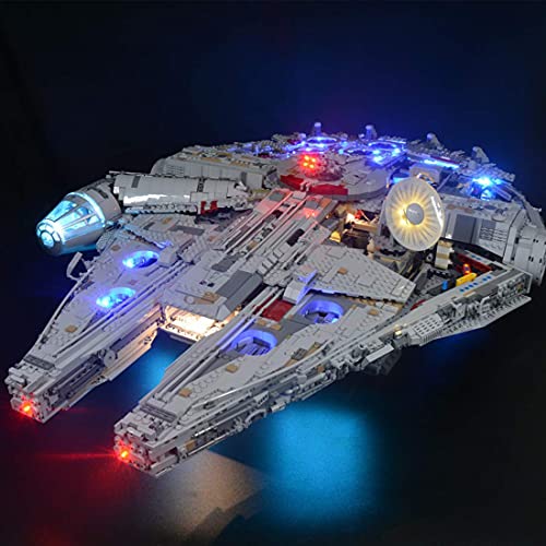 Juego de iluminación para Lego Star Wars 75192 Millenni, kit de luz LED compatible con Lego 75192 Set de construcción (no incluido modelo Lego) (versión estándar)