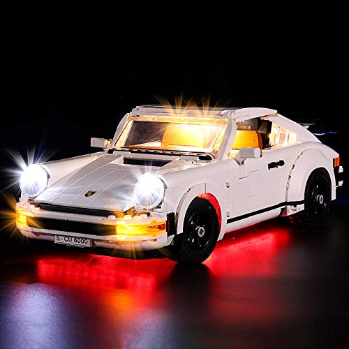 Juego de luces LED para Lego 10295, kit de iluminación compatible con Porsche 911 Targa, modelo de bloques de construcción de cuerpo ancho, juguetes para niños, regalo (no incluye juego de Lego),A